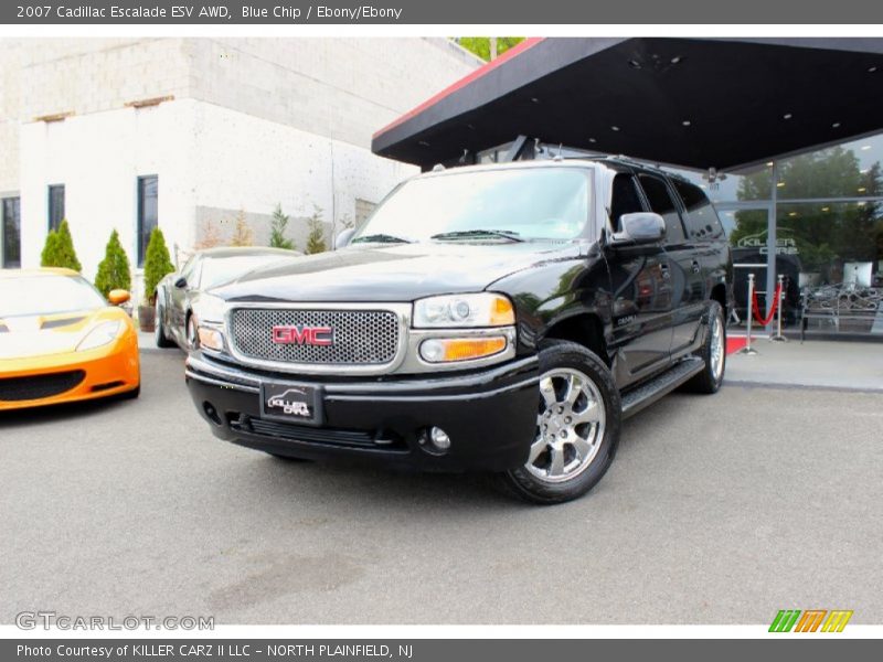 Blue Chip / Ebony/Ebony 2007 Cadillac Escalade ESV AWD