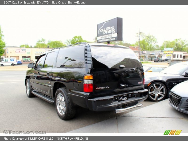Blue Chip / Ebony/Ebony 2007 Cadillac Escalade ESV AWD