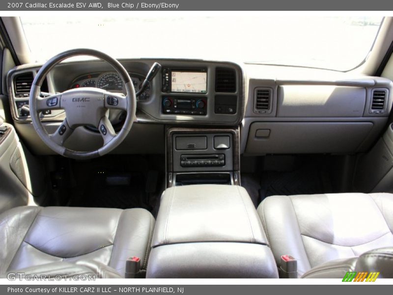 Blue Chip / Ebony/Ebony 2007 Cadillac Escalade ESV AWD
