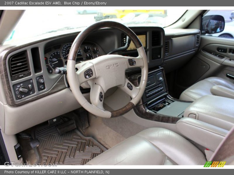 Blue Chip / Ebony/Ebony 2007 Cadillac Escalade ESV AWD