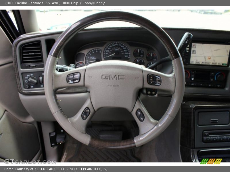 Blue Chip / Ebony/Ebony 2007 Cadillac Escalade ESV AWD