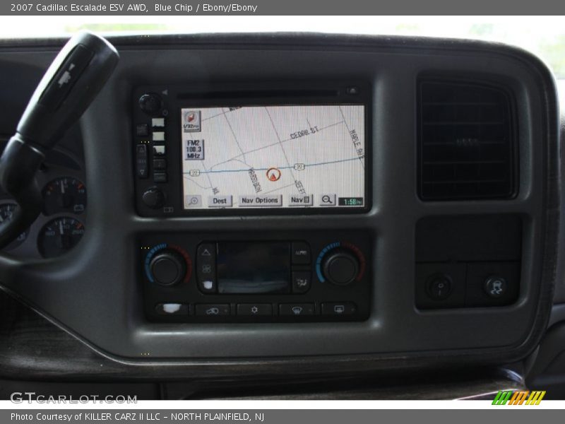 Blue Chip / Ebony/Ebony 2007 Cadillac Escalade ESV AWD