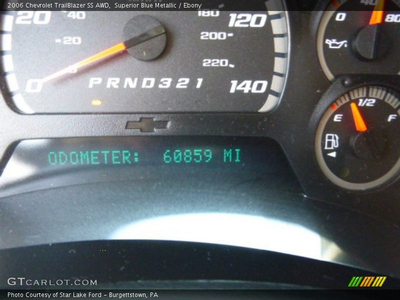 Superior Blue Metallic / Ebony 2006 Chevrolet TrailBlazer SS AWD