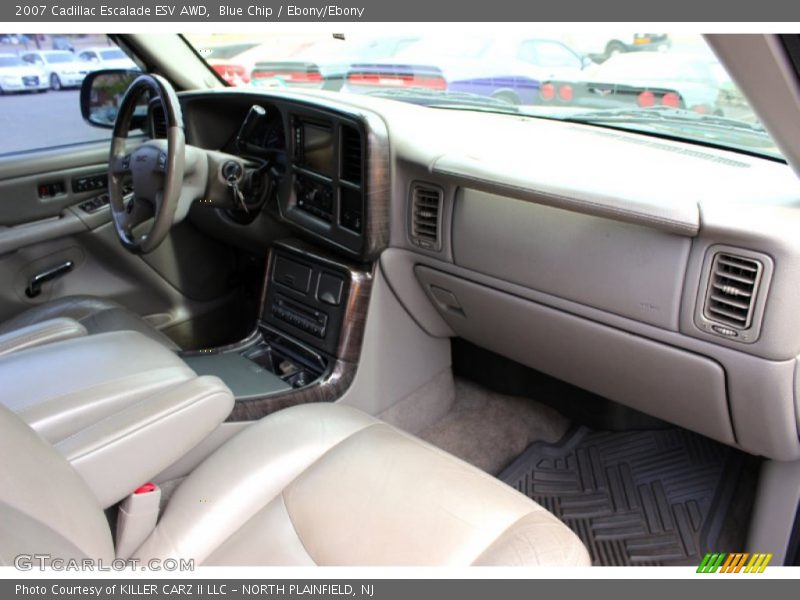 Blue Chip / Ebony/Ebony 2007 Cadillac Escalade ESV AWD