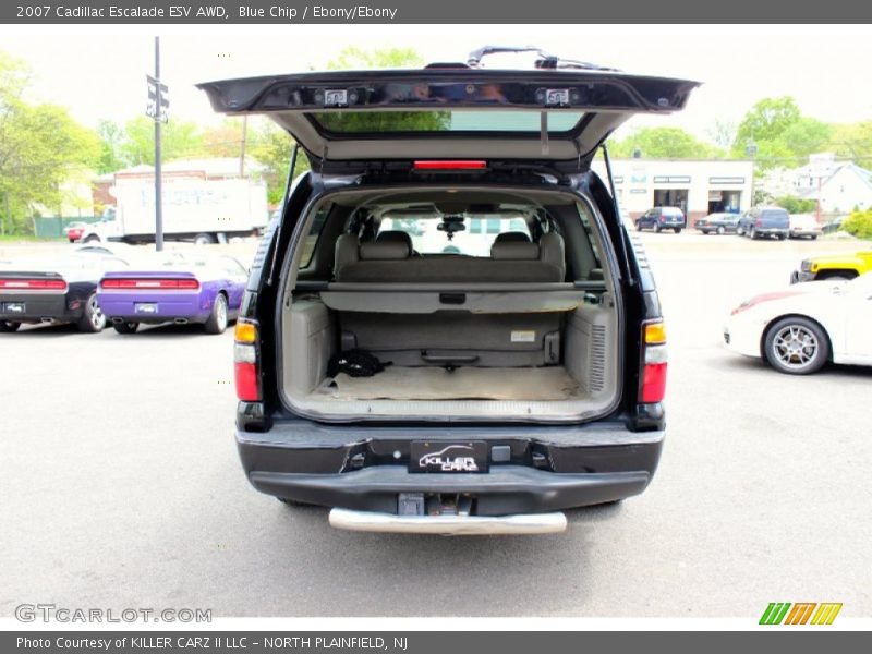 Blue Chip / Ebony/Ebony 2007 Cadillac Escalade ESV AWD