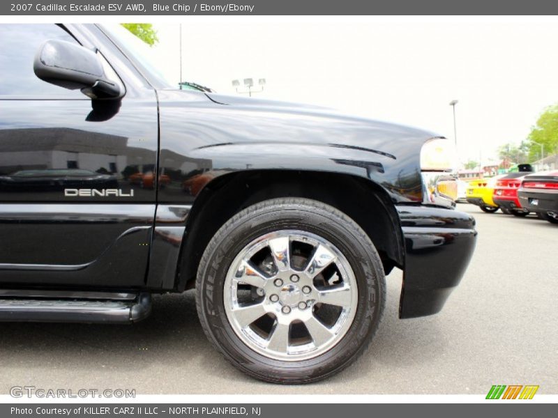 Blue Chip / Ebony/Ebony 2007 Cadillac Escalade ESV AWD