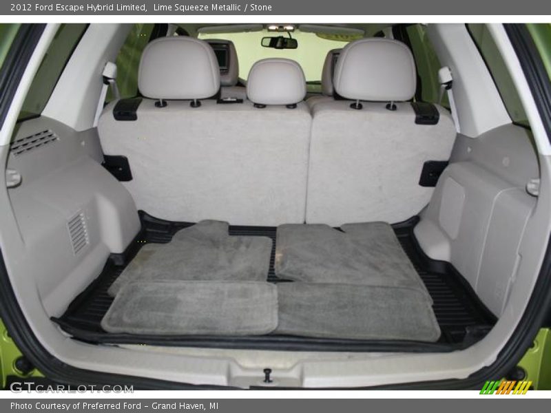 Lime Squeeze Metallic / Stone 2012 Ford Escape Hybrid Limited