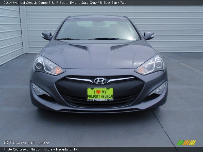 Empire State Gray / R-Spec Black/Red 2014 Hyundai Genesis Coupe 3.8L R-Spec