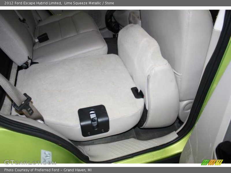 Lime Squeeze Metallic / Stone 2012 Ford Escape Hybrid Limited