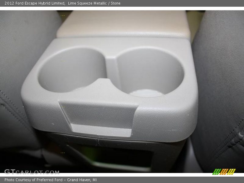 Lime Squeeze Metallic / Stone 2012 Ford Escape Hybrid Limited
