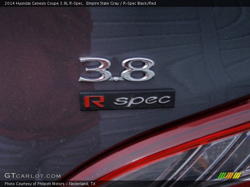 Empire State Gray / R-Spec Black/Red 2014 Hyundai Genesis Coupe 3.8L R-Spec