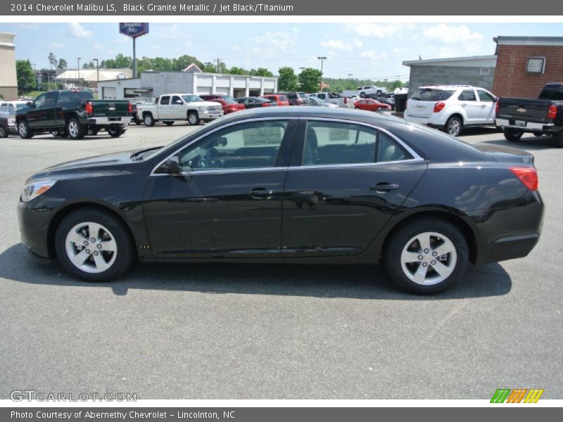Black Granite Metallic / Jet Black/Titanium 2014 Chevrolet Malibu LS