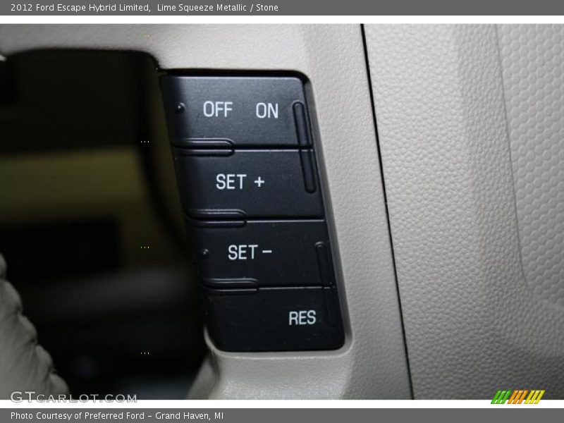 Lime Squeeze Metallic / Stone 2012 Ford Escape Hybrid Limited