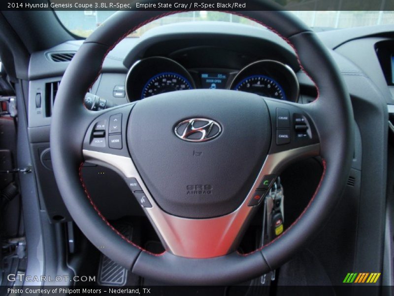 Empire State Gray / R-Spec Black/Red 2014 Hyundai Genesis Coupe 3.8L R-Spec