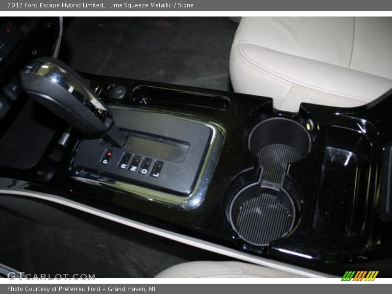 Lime Squeeze Metallic / Stone 2012 Ford Escape Hybrid Limited