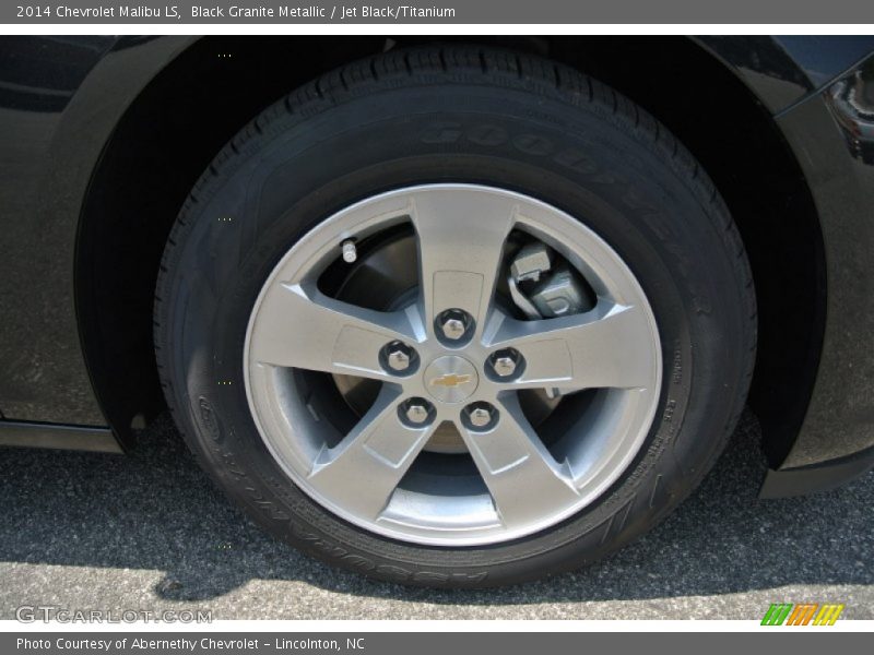 Black Granite Metallic / Jet Black/Titanium 2014 Chevrolet Malibu LS