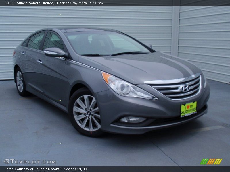 Harbor Gray Metallic / Gray 2014 Hyundai Sonata Limited
