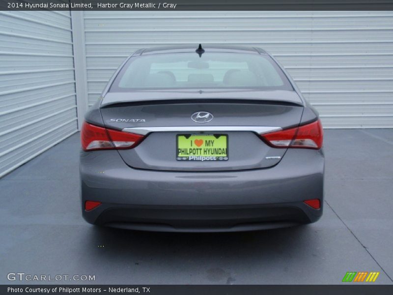 Harbor Gray Metallic / Gray 2014 Hyundai Sonata Limited