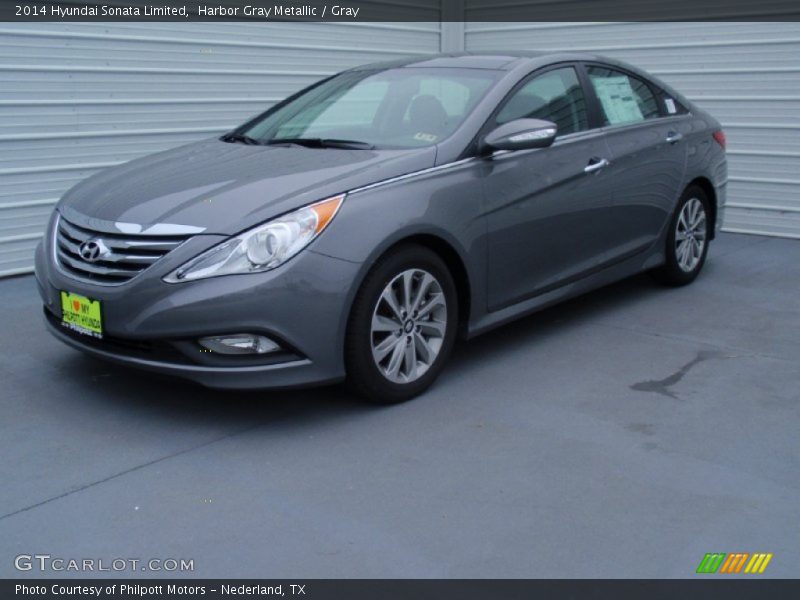 Harbor Gray Metallic / Gray 2014 Hyundai Sonata Limited