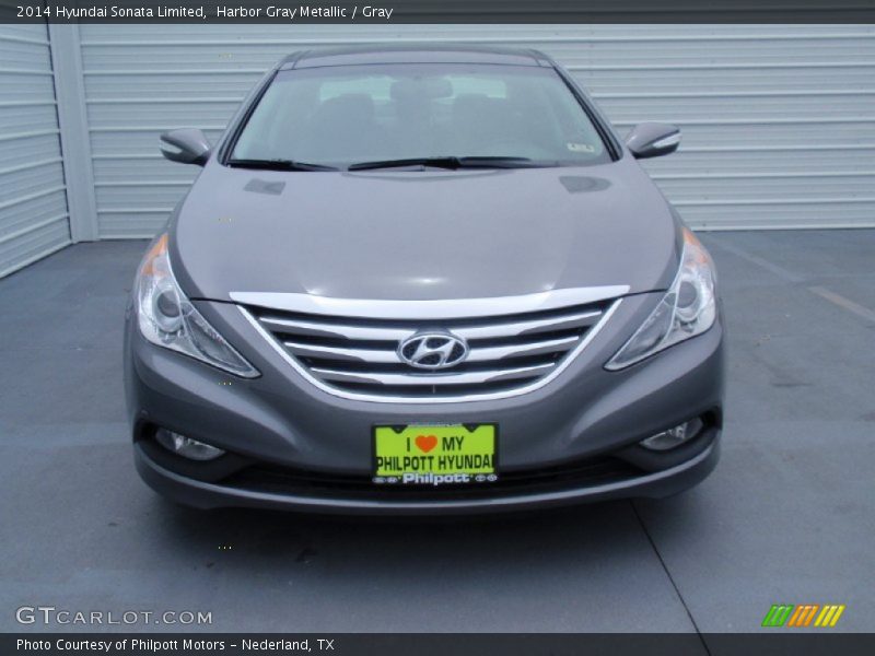 Harbor Gray Metallic / Gray 2014 Hyundai Sonata Limited