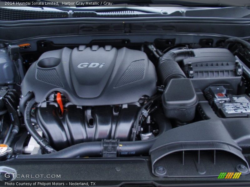 Harbor Gray Metallic / Gray 2014 Hyundai Sonata Limited