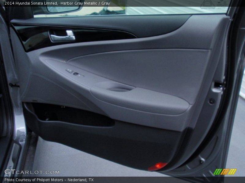 Harbor Gray Metallic / Gray 2014 Hyundai Sonata Limited