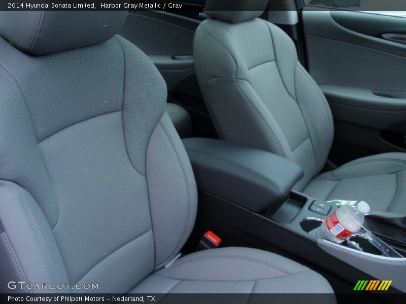 Harbor Gray Metallic / Gray 2014 Hyundai Sonata Limited