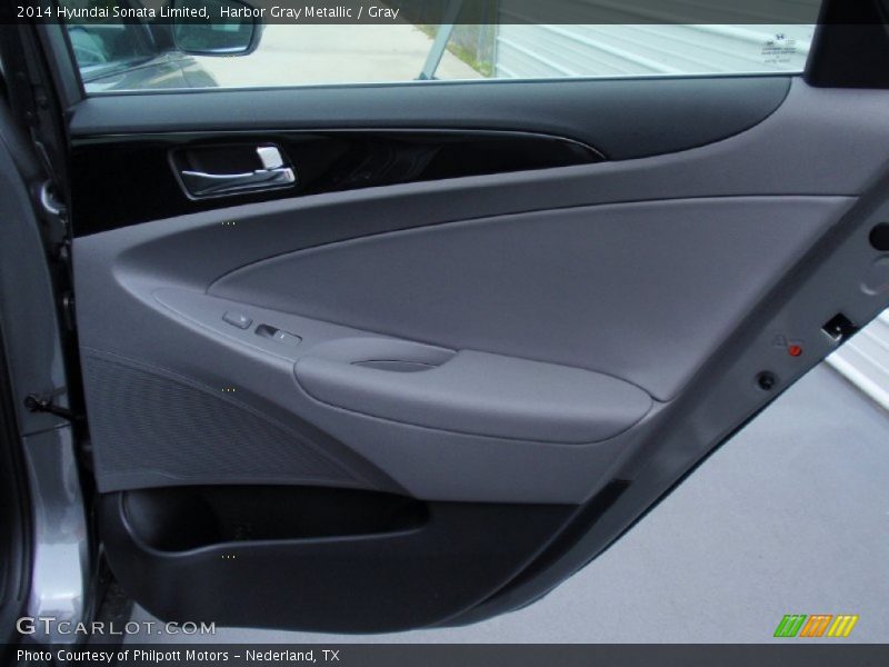 Harbor Gray Metallic / Gray 2014 Hyundai Sonata Limited