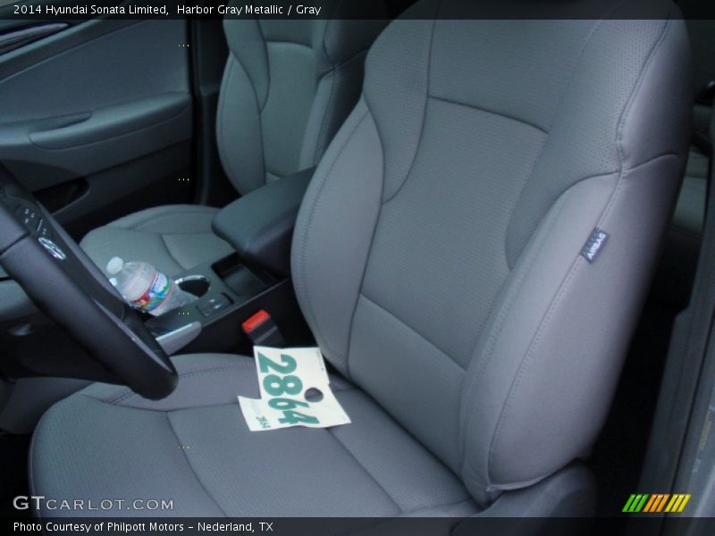 Harbor Gray Metallic / Gray 2014 Hyundai Sonata Limited