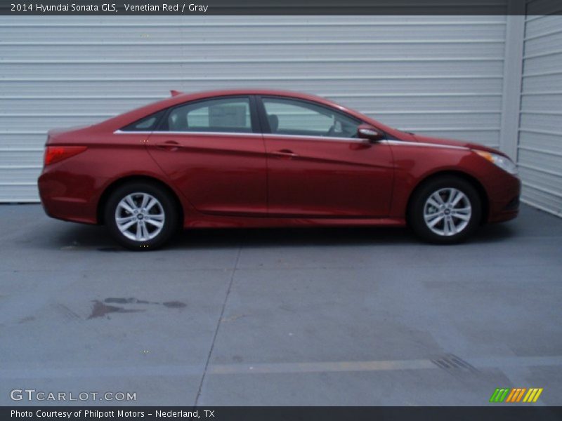 Venetian Red / Gray 2014 Hyundai Sonata GLS