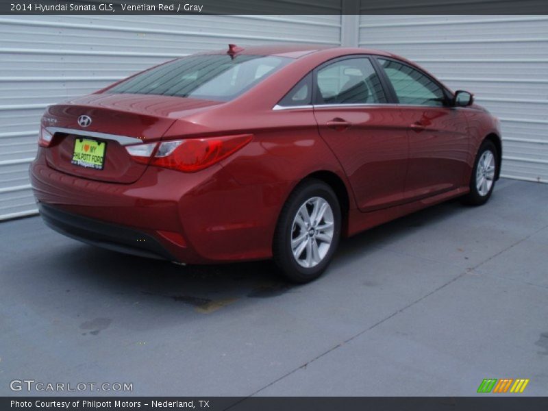 Venetian Red / Gray 2014 Hyundai Sonata GLS