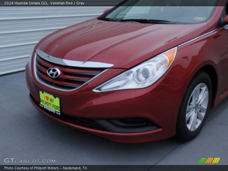 Venetian Red / Gray 2014 Hyundai Sonata GLS