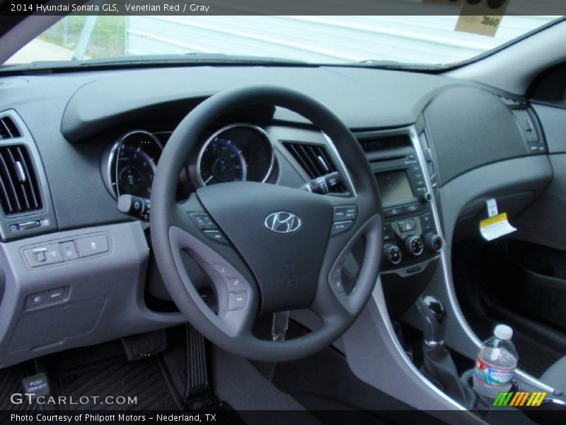 Venetian Red / Gray 2014 Hyundai Sonata GLS