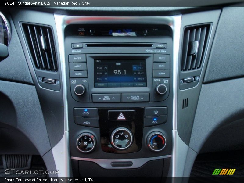 Venetian Red / Gray 2014 Hyundai Sonata GLS