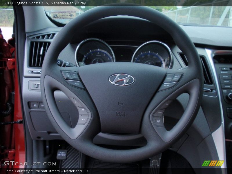 Venetian Red / Gray 2014 Hyundai Sonata GLS