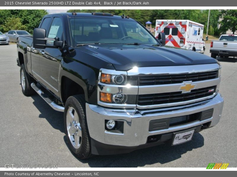 Black / Jet Black/Dark Ash 2015 Chevrolet Silverado 2500HD LTZ Double Cab 4x4