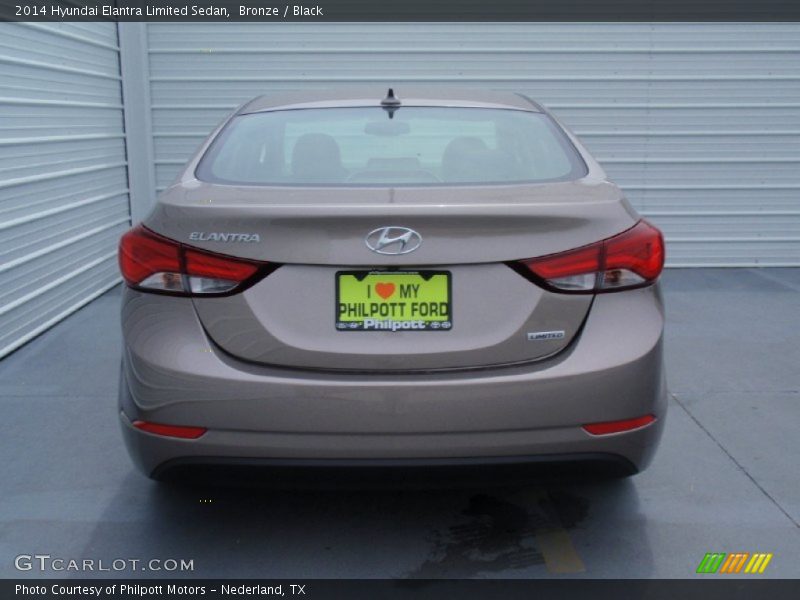 Bronze / Black 2014 Hyundai Elantra Limited Sedan