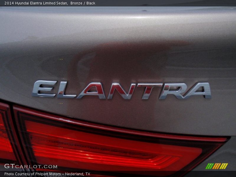 Bronze / Black 2014 Hyundai Elantra Limited Sedan