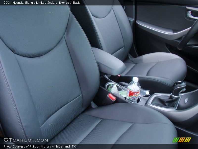 Bronze / Black 2014 Hyundai Elantra Limited Sedan