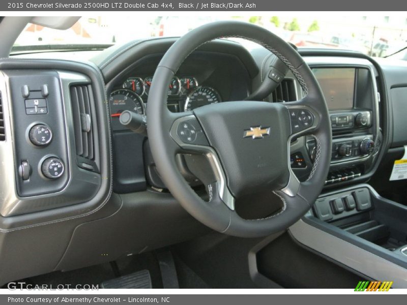 Black / Jet Black/Dark Ash 2015 Chevrolet Silverado 2500HD LTZ Double Cab 4x4