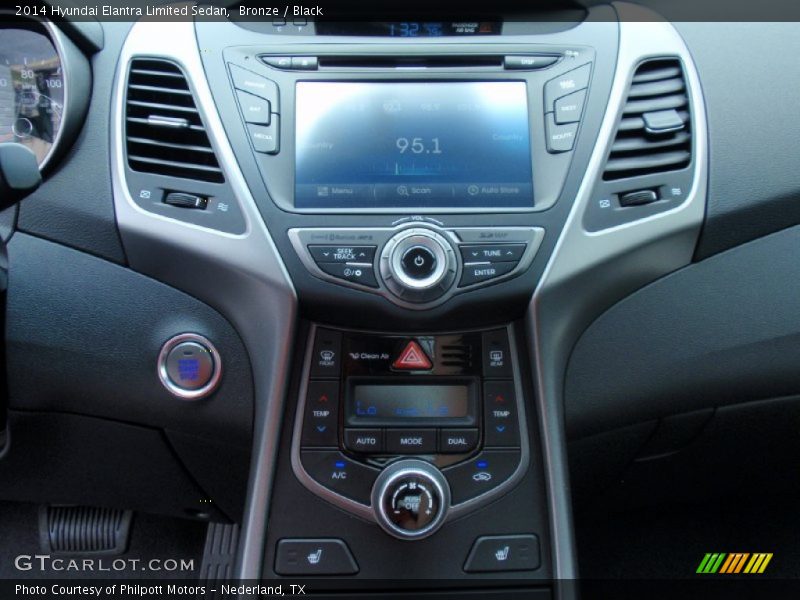 Bronze / Black 2014 Hyundai Elantra Limited Sedan