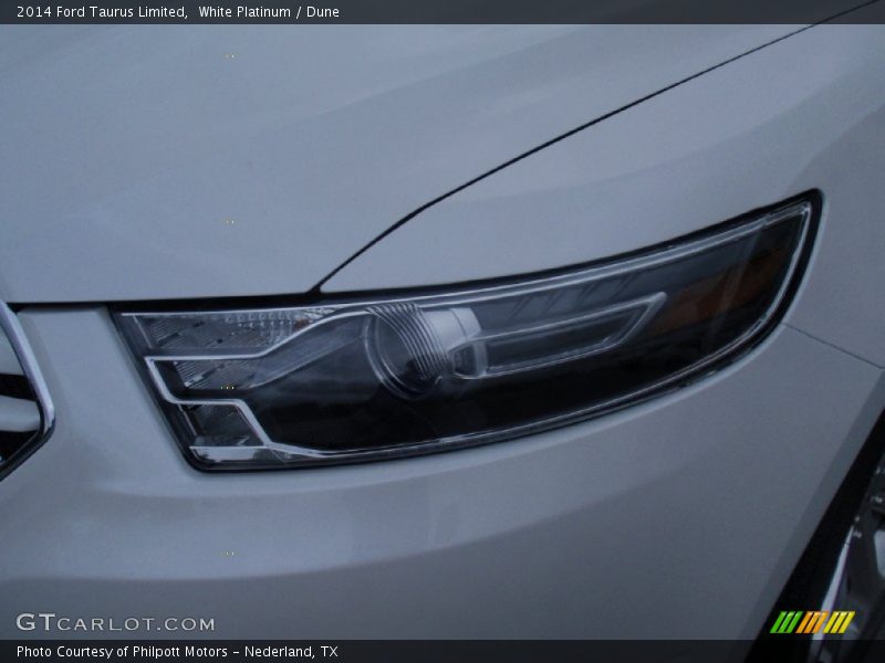 White Platinum / Dune 2014 Ford Taurus Limited