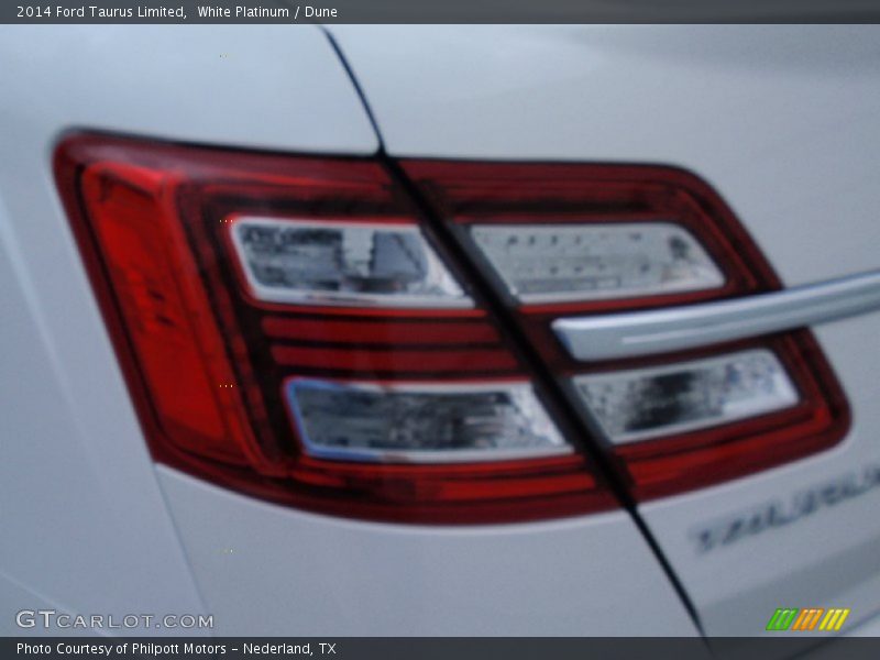 White Platinum / Dune 2014 Ford Taurus Limited
