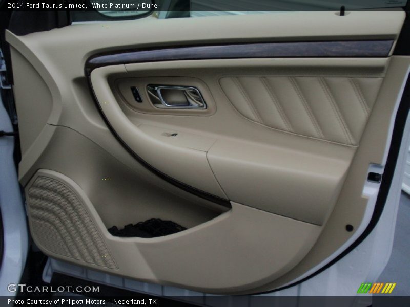 White Platinum / Dune 2014 Ford Taurus Limited