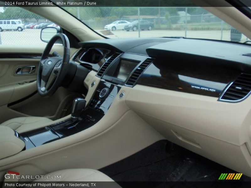 White Platinum / Dune 2014 Ford Taurus Limited