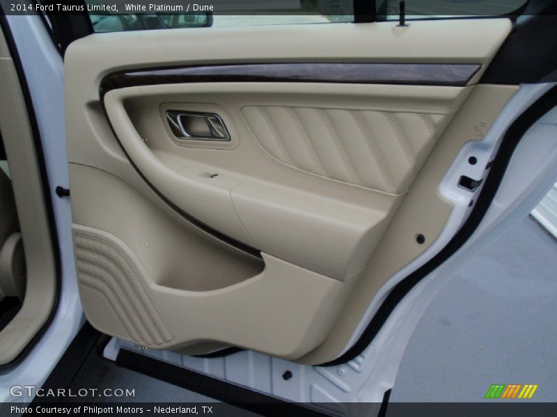 White Platinum / Dune 2014 Ford Taurus Limited
