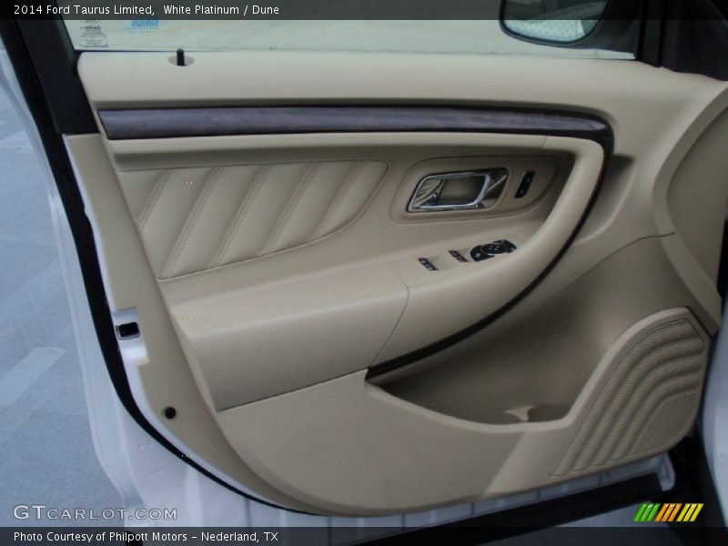 White Platinum / Dune 2014 Ford Taurus Limited
