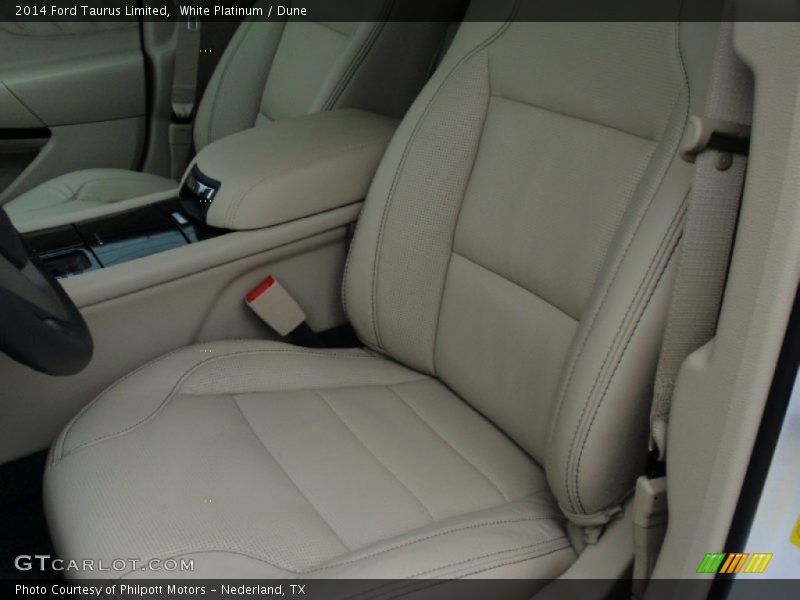 White Platinum / Dune 2014 Ford Taurus Limited