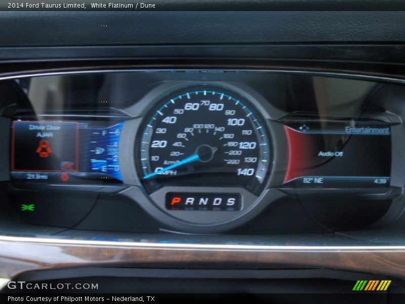 White Platinum / Dune 2014 Ford Taurus Limited