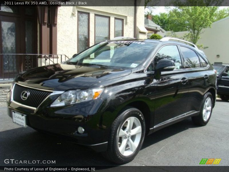 Obsidian Black / Black 2011 Lexus RX 350 AWD